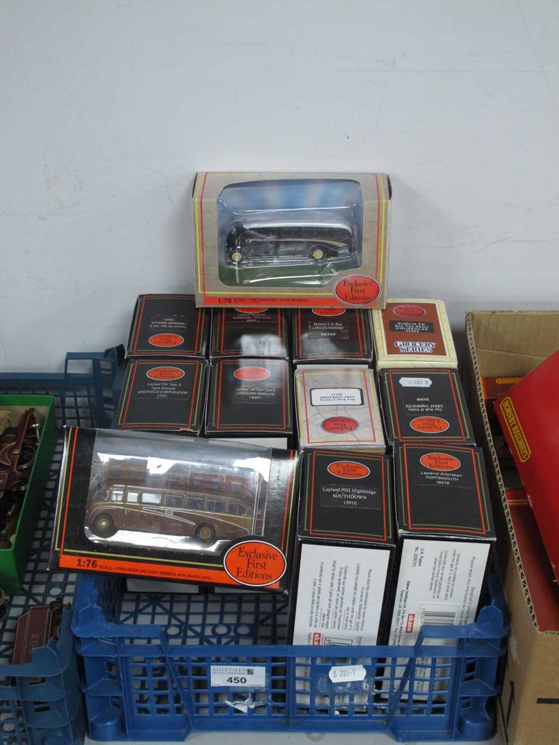 Lot 450 - Twelve 1:76th Scale Diecast Model Buses and...