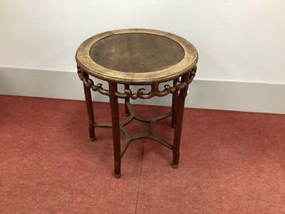 Lot 1469 - A XIX Century Chinese Hardwood Circular Table,...