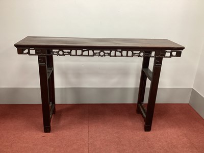 Lot 1501 - A XIX Century Chinese Hardwood Altar Table,...