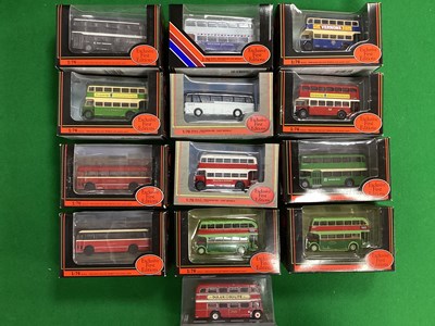 Lot 516 - Thirteen 1:76th Scale Diecast Model Buses,...