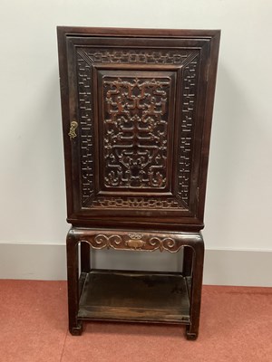 Lot 1476 - A Late XIX Century Chinese Hardwood Cabinet on...