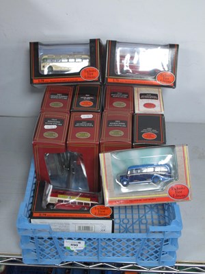 Lot 490 - Twelve 1:76th Scale Diecast Model Buses and...