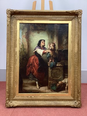 Lot 1216 - ALFRED FOWLER PATTEN (1829-1888) A Mother and...