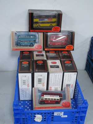 Lot 475 - Twelve 1:76th Scale Diecast Model Buses by EFE...