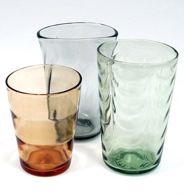 Lot 1048 - A c.1950's Whitefriars Glass Wave Ribbed...