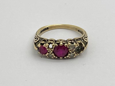 Lot 347 - A 9ct Gold Victorian Style Dress Ring,...