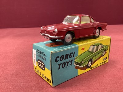 Lot 783 - Corgi Toys No 222 Renault Floride, maroon,...