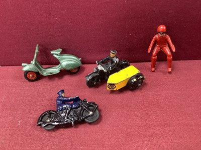 Lot 770 - Original Benbros Vespa Scooter and Rider,...