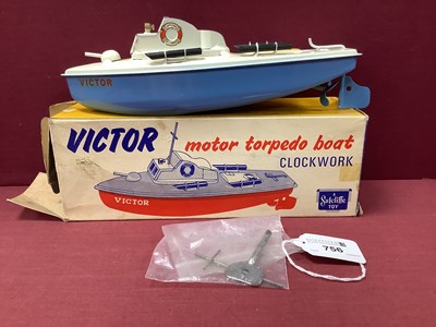 Lot 756 - Sutcliffe Tinplate Clockwork Motor Torpedo...