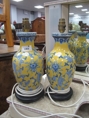 Lot 1353 - Pair of Carlos Reimes Ceramic Table Lamps,...