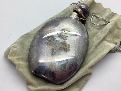 Lot 117 - A Modern Hallmarked Silver Hip Flask, WW,...