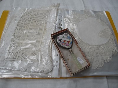 Lot 1497 - Lace Mats and Crochet Work in Folio, Chinese...