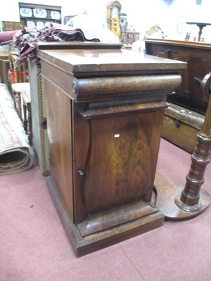 Lot 1596 - XIX Century Mahogany Cupboard, with low back,...