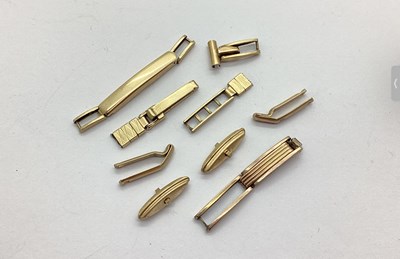 Lot 151 - 9ct Gold Ladies Wristwatch Clasps, cufflink...