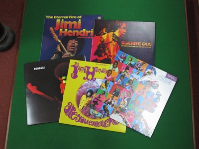 Lot 473 - Jimi Hendrix L.P's, five releases comprising...