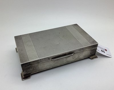 Lot 85 - A Hallmarked Silver Cigarette Box, Walker &...