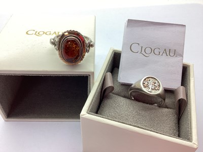 Lot 365 - A Hallmarked Silver Clogau Tree of Life Signet...