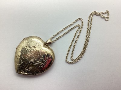 Lot 281 - A Large Modern Heart Shape Locket Pendant,...