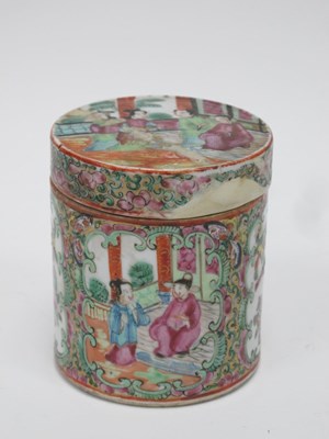 Lot 1401 - Oriental, A red painted Chinese box, figural...