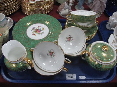 Lot 1249 - Minton 'Brocade' Dinnerware, comprising six...