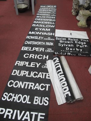 Lot 1376 - Bus/Tram Destination Rolls Circa 1980's,...