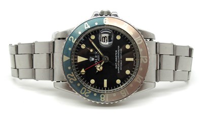 Lot 264 - Rolex; A GMT Master Automatic Gent's...