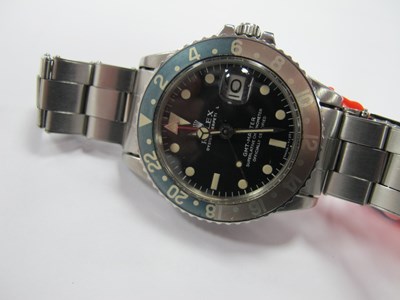 Lot 264 - Rolex; A GMT Master Automatic Gent's...