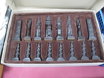 Lot 1381 - Studio Anne Carlton 'Egypt' Chess Pieces,...