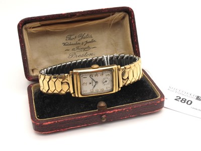 Lot 280 - Rolex; A Vintage 9ct Gold Cased Gent's...