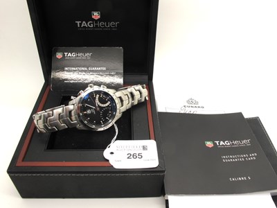 Lot 265 - Tag Heuer; A Modern Link Calibre S Chronograph...