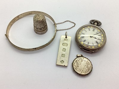 Lot 163 - An Antique Decorative Fob Watch, together with...