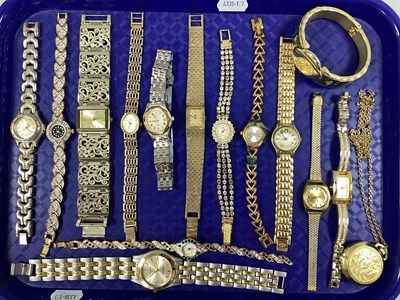 Lot 58 - An Assortment of Gilt Coloured Wristwatches,...