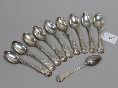 Lot 93 - A Set of Ten Provincial Hallmarked Silver...