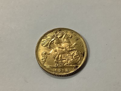 Lot 547 - 1913 George V Gold Half Sovereign.