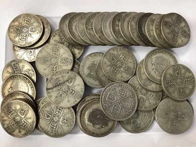 Lot 469 - Collection Of GB Pre 1947 Silver Florins,...