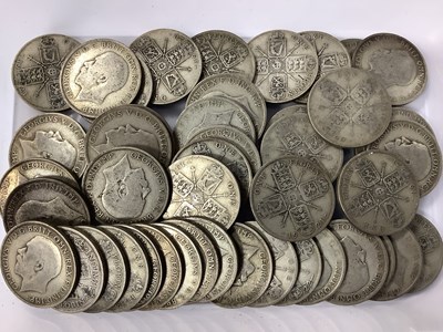 Lot 475 - Collection Of GB Pre 1947 Silver Florins,...