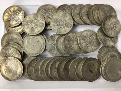 Lot 502 - Collection Of GB Pre 1947 Silver Florins,...