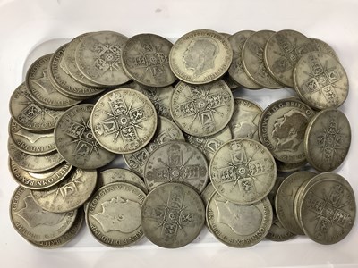 Lot 470 - Collection Of GB Pre 1947 Silver Florins,...