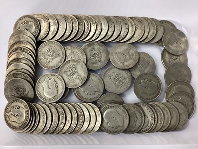 Lot 480 - Collection Of Pre 1947 Silver One Shillings,...