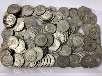 Lot 484 - Collection Of GB Pre 1947 Silver Sixpences,...