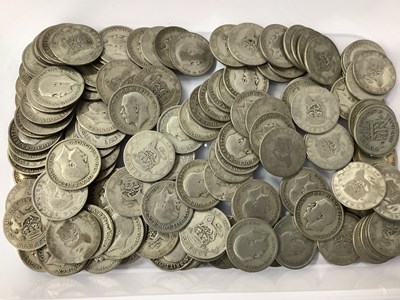 Lot 486 - Collection Of GB Pre 1947 Silver Sixpences,...