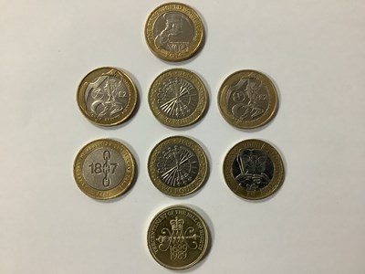 Lot 461 - Collection Of Eight GB £2 Coins, including a...