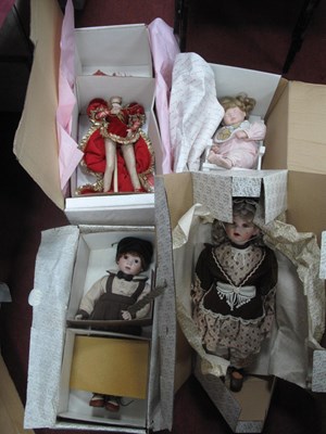 Lot 1385 - Pottery Headed Dolls, including Baby's First...