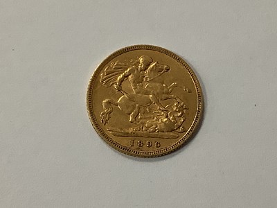 Lot 542 - 1896 Victoria Gold Half Sovereign.