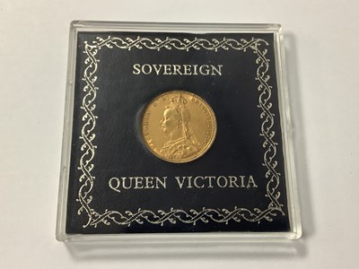 Lot 565 - 1892 Victoria Gold Sovereign, encapsulated.