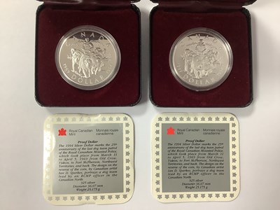 Lot 510 - Two Royal Canadian Mint 1994 Silver Proof...