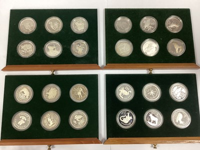 Lot 437 - WWF Silver Proof Conservation Coin Collection,...