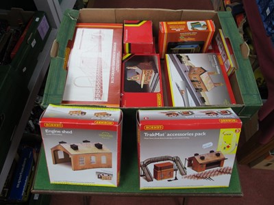 Lot 431 - Eight Hornby 'OO' Gauge/4mm Boxed Trackside...
