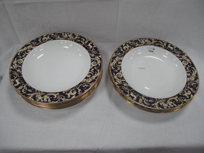 Lot 1240 - Wedgwood "Cornucopia" Soup Plates, 28cm...