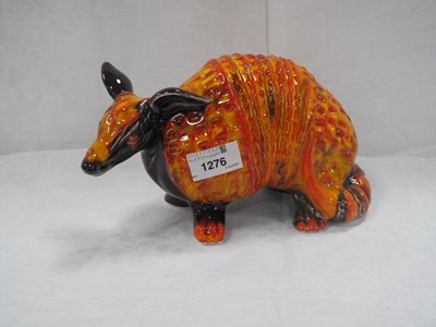 Lot 1276 - Anita Harris Model of an Armadillo, in vibrant...